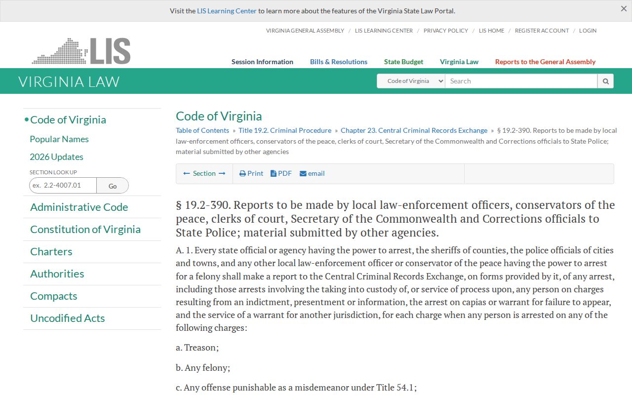 Halifax County warrant process and Virginia agency-side VCIN and NCIC reporting