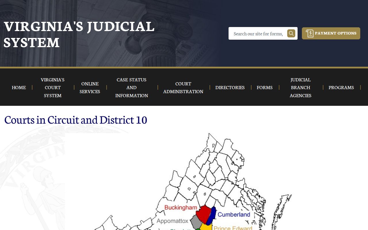 Halifax County warrant process within Virginia Circuit 10 and District 10