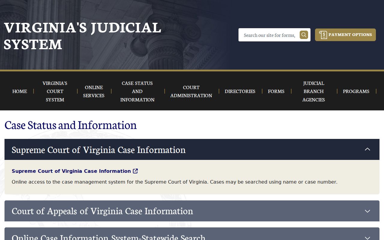 Virginia's statewide public court case search used to locate some Virgilina-area dockets